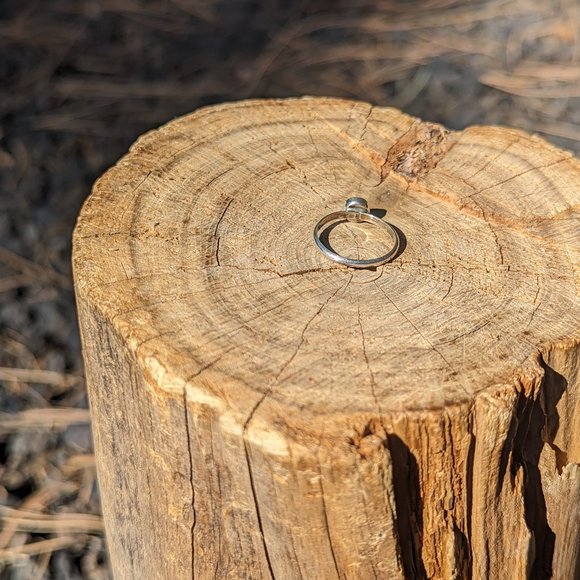 Handcrafted Navajo Turquoise Ring Genuine Native American Jewelry Sz 4 US** - Picture 7 of 9